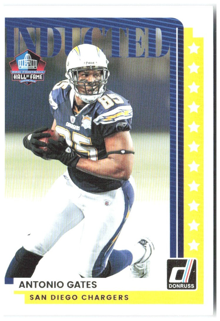 Antonio Gates Donruss - Inducted I-AGS 2025 San Diego Chargers