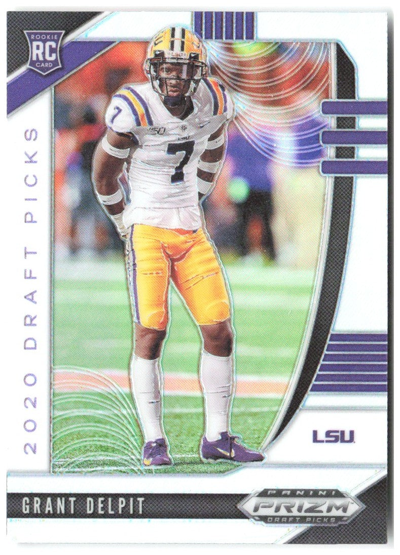 Grant Delpit Panini Prizm Draft Picks - Prizms Silver 153 2020 LSU Tigers