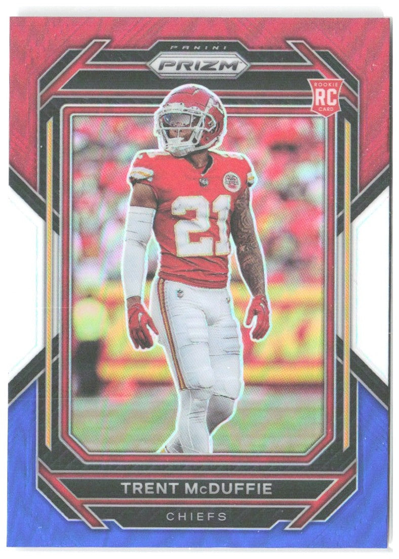 Trent McDuffie Panini Prizm - Red White and Blue 372 2022 Kansas City Chiefs