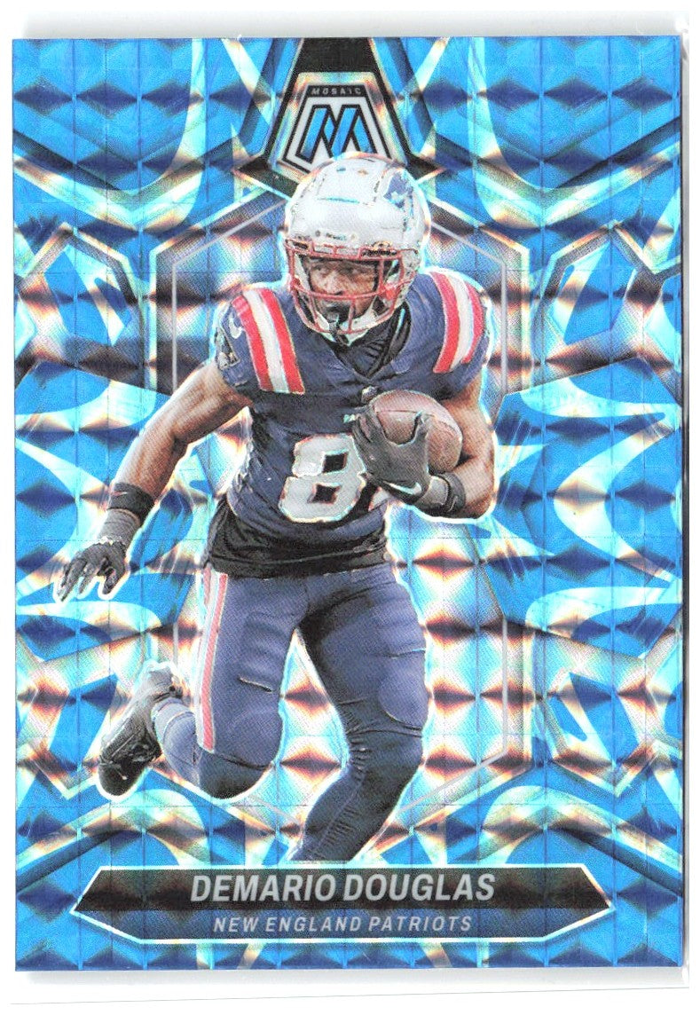 Demario Douglas Panini Mosaic Mosaic Reactive Blue 151 2024 New England Patriots
