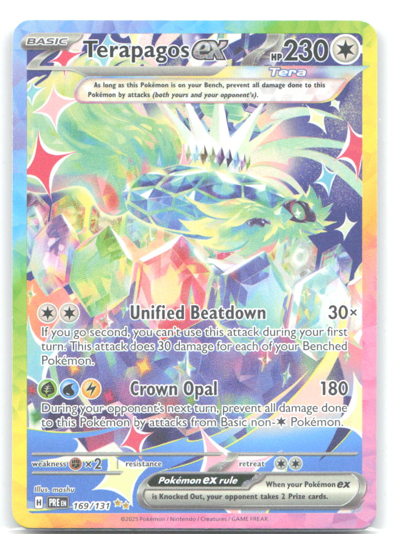 Terapagos ex Special Illustration Rare SV: Prismatic Evolutions 169/131 NM mashu
