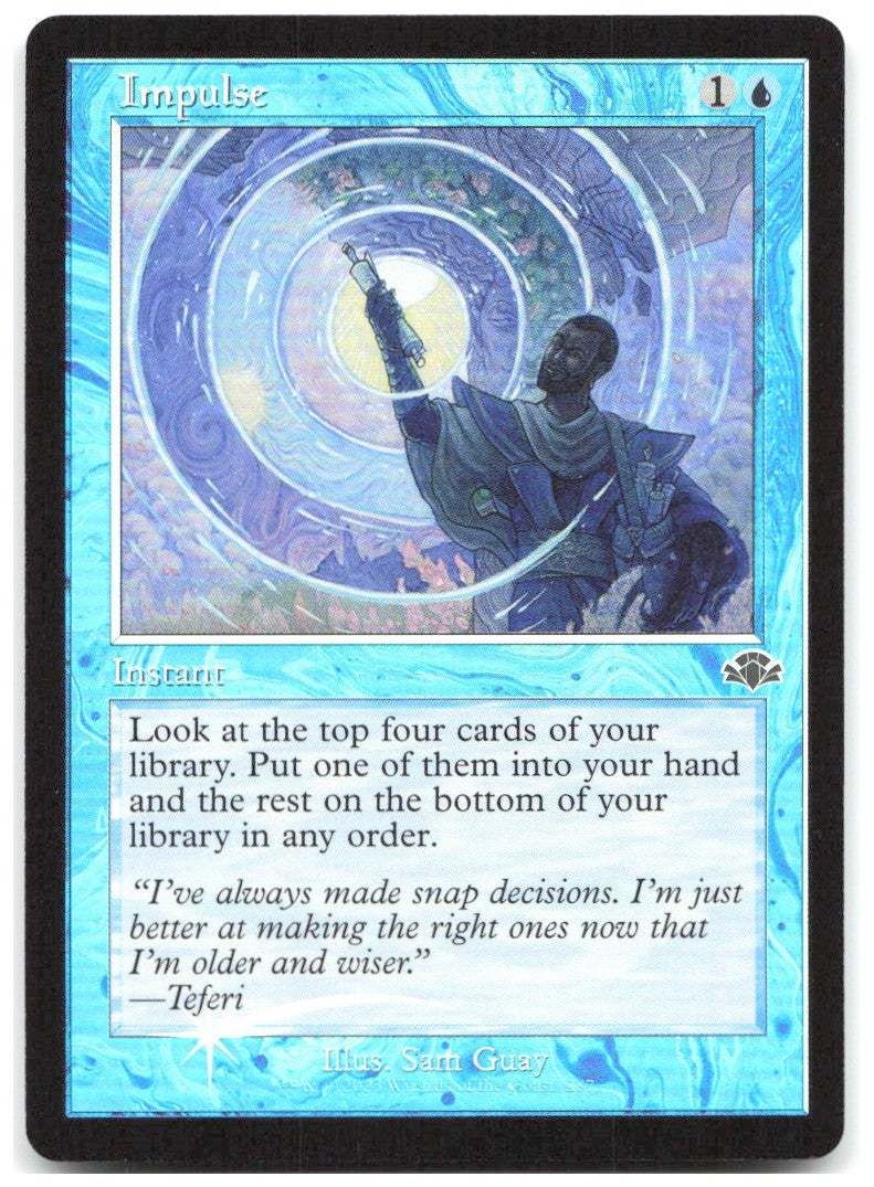 Impulse Retro Frame Foil C Dominaria Remastered 287 NM Sam Guay
