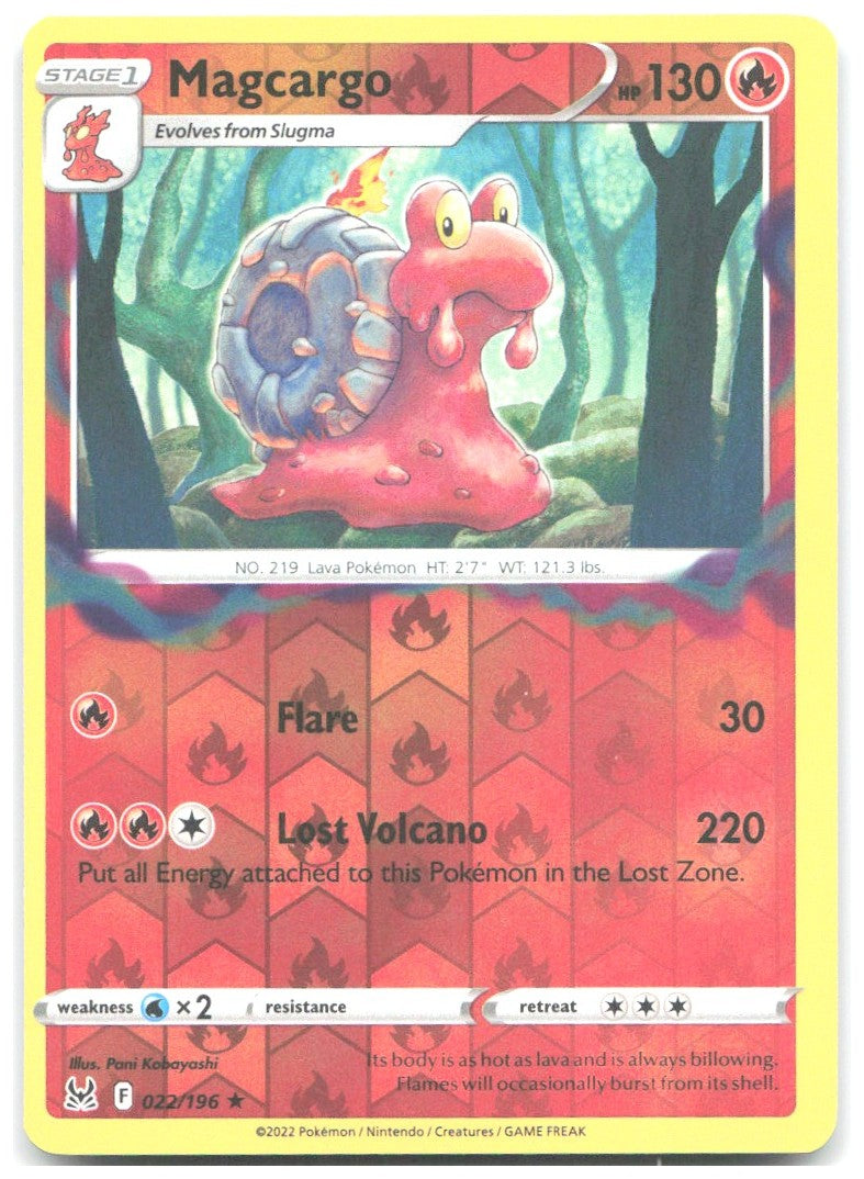 Magcargo Reverse Holo Rare SWSH11 Lost Origin 022/196 NM Pani Kobayashi