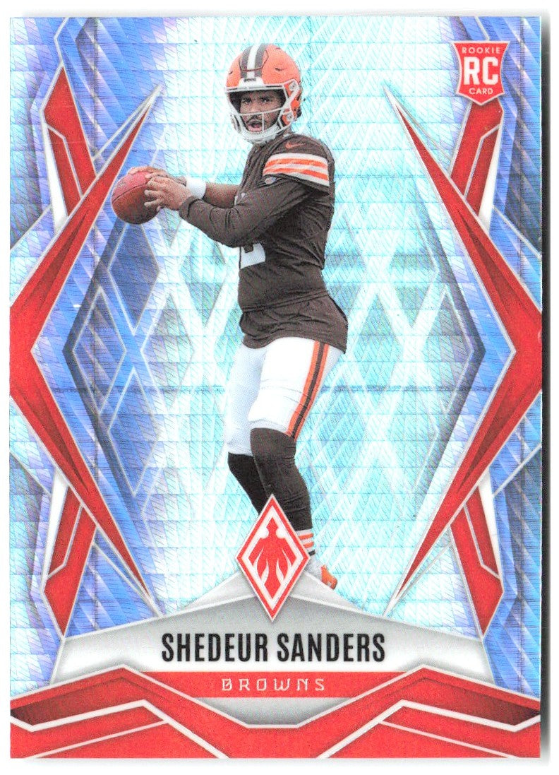 Shedeur Sanders Panini Phoenix - Silver Hyper Prizm 154 2025 Cleveland Browns