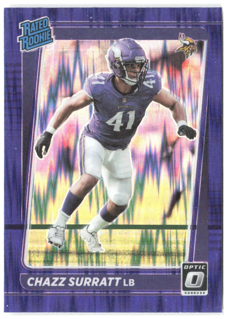 Chazz Surratt Donruss Optic - Purple Shock 280 2021 Minnesota Vikings