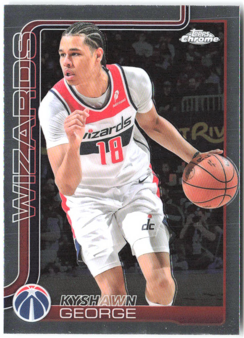 Kyshawn George Topps Chrome 237 2025-26 Washington Wizards