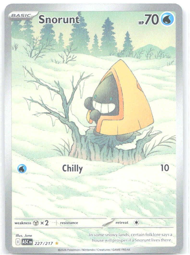 Snorunt Holo Illustration Rare ME: Ascended Heroes 227/217 NM Wintr Wandr