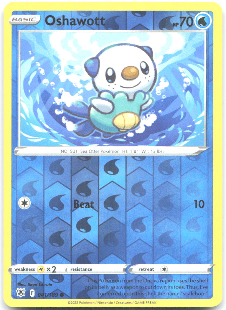 Oshawott Reverse Holo Common SWSH10 Astral Radiance 041/189 NM kurumitsu