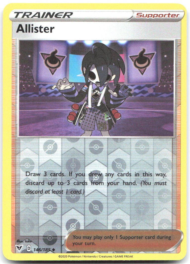 Allister Reverse Holo Uncommon SWSH04 Vivid Voltage 146/185 NM take