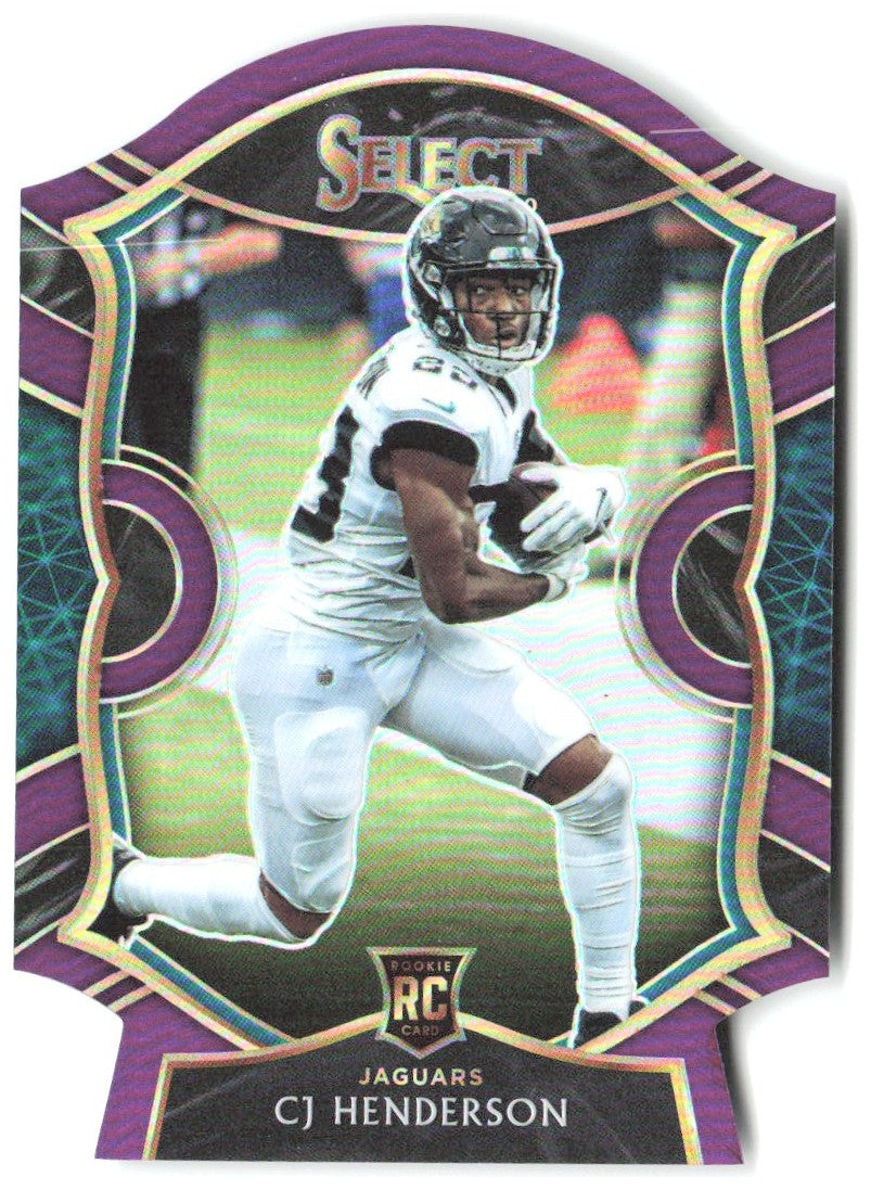 CJ Henderson Panini Select - Purple Prizm Die Cut 89 2020 Jacksonville Jaguars