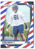 Byron Murphy II Panini Prizm - Red White and Blue 317 2024 Seattle Seahawks