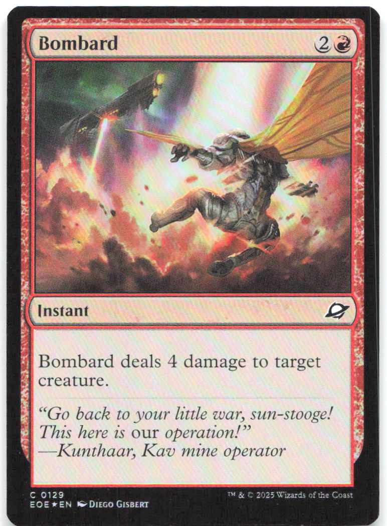 Bombard Foil C Edge of Eternities 129 NM Diego Gisbert