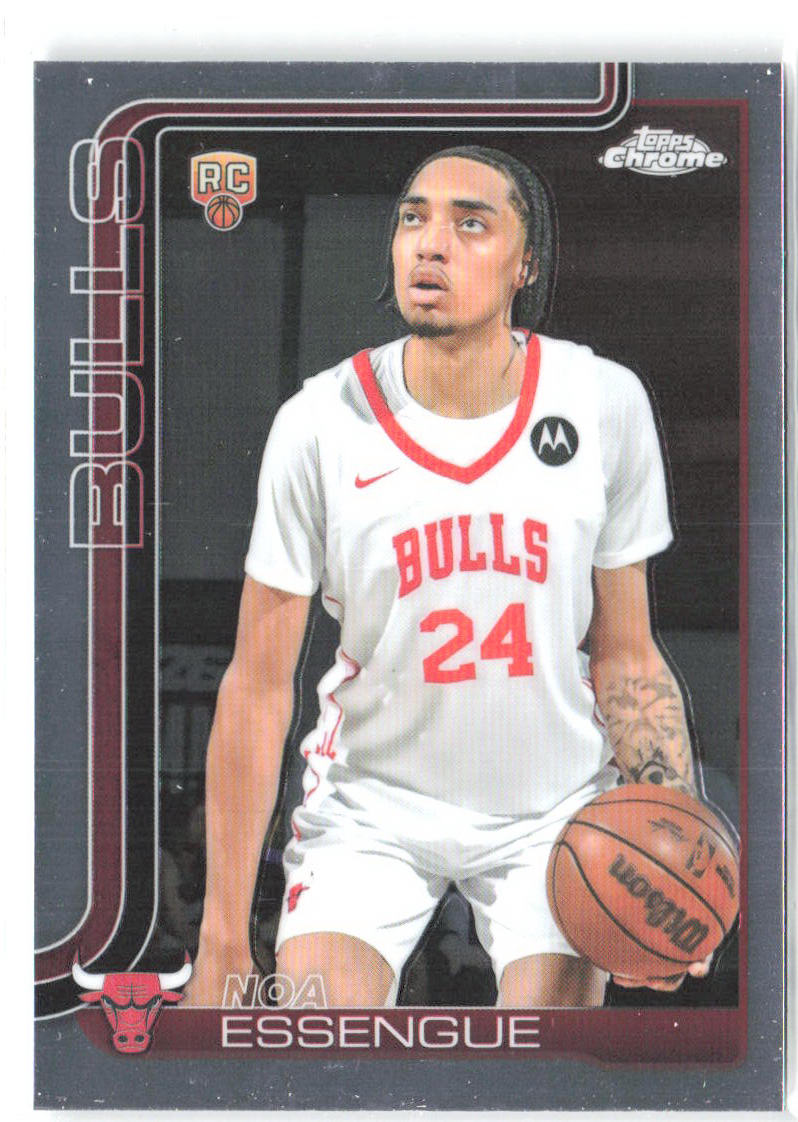 Noa Essengue Topps Chrome - Refractor 262 2025-26 Chicago Bulls