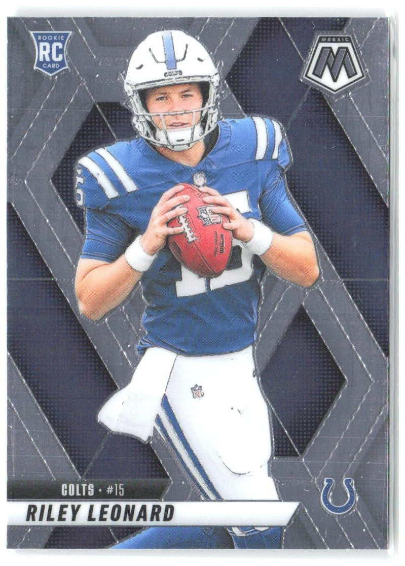 Riley Leonard Panini Mosaic 372 2025 Indianapolis Colts RC