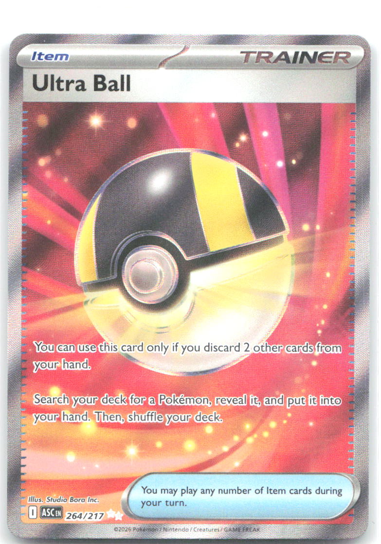 Ultra Ball Holo Ultra Rare ME: Ascended Heroes 264/217 NM Toyste Beach
