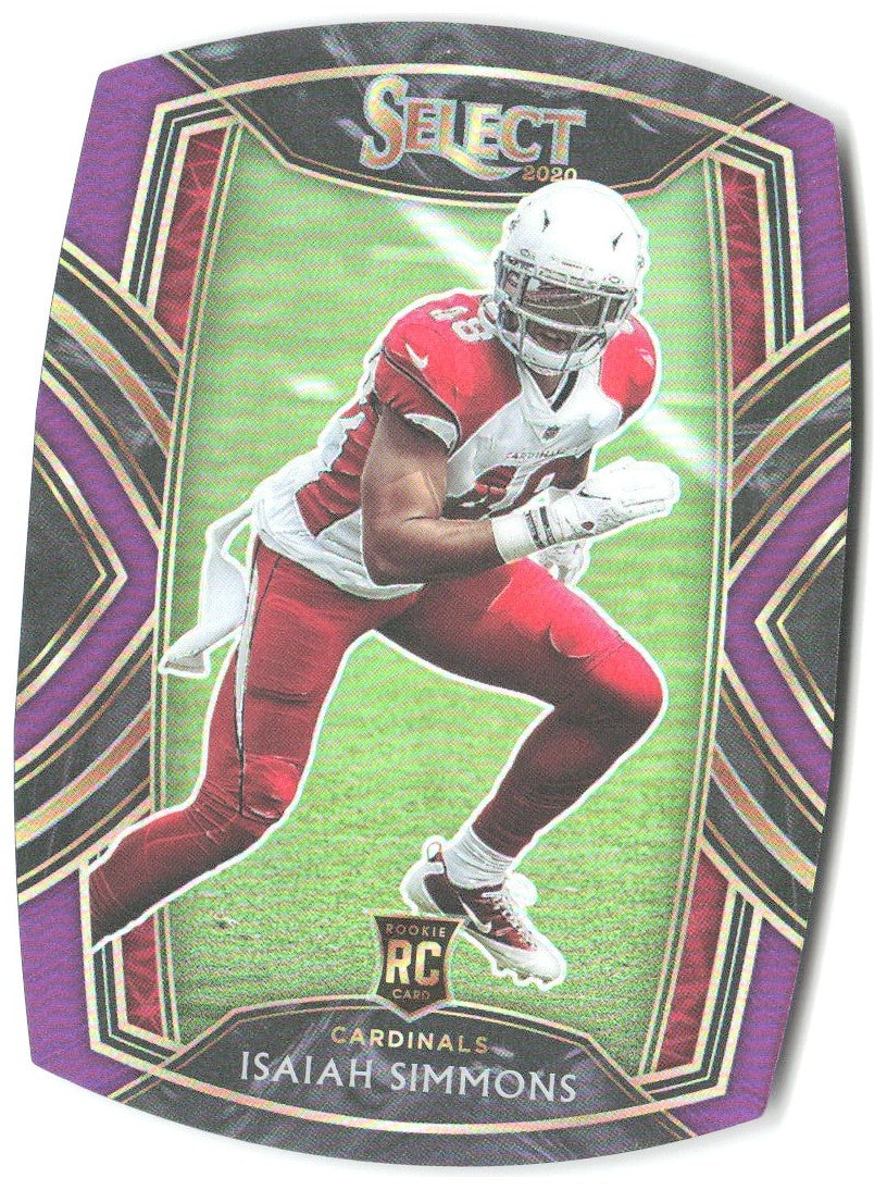 Isaiah Simmons Panini Select - Purple Prizm Die Cut 288 2020 Arizona Cardinals