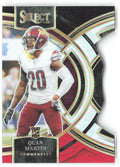 Quan Martin Select Black and Red Prizms Die Cuts 137 2023 Washington Commanders
