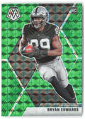 Bryan Edwards Panini Mosaic - Prizm Green 230 2020 Las Vegas Raiders