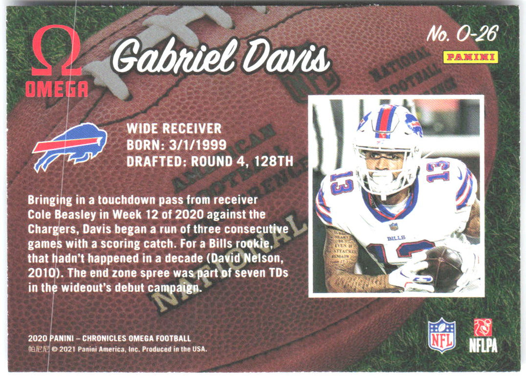 Gabriel Davis Panini Chronicles - Omega O-26 2020 Buffalo Bills
