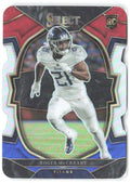 Roger McCreary Panini Select Red and Blue Prizm Die Cut 40 2022 Tennessee Titans