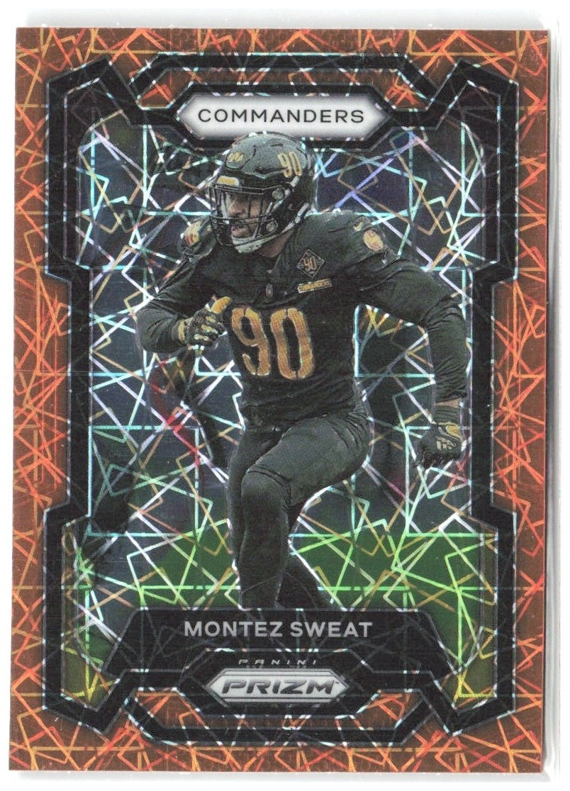 Montez Sweat Panini Prizm - Lazer 299 2023 Washington Commanders