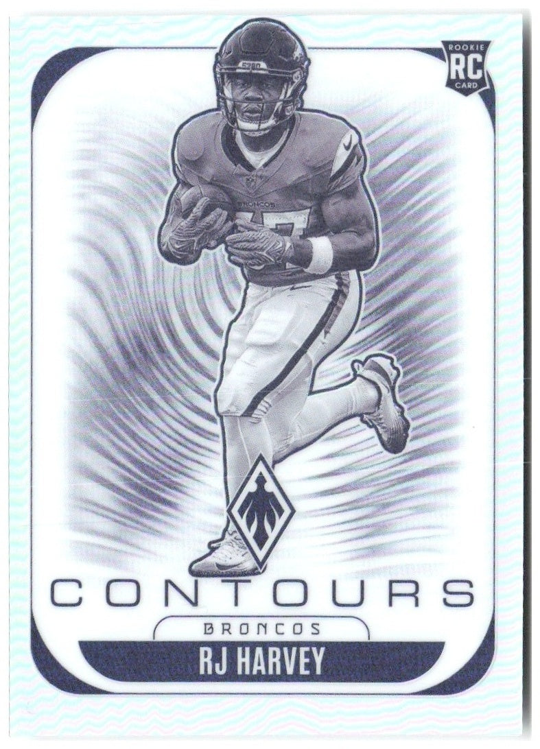 RJ Harvey Panini Phoenix - Contours 10 2025 Denver Broncos