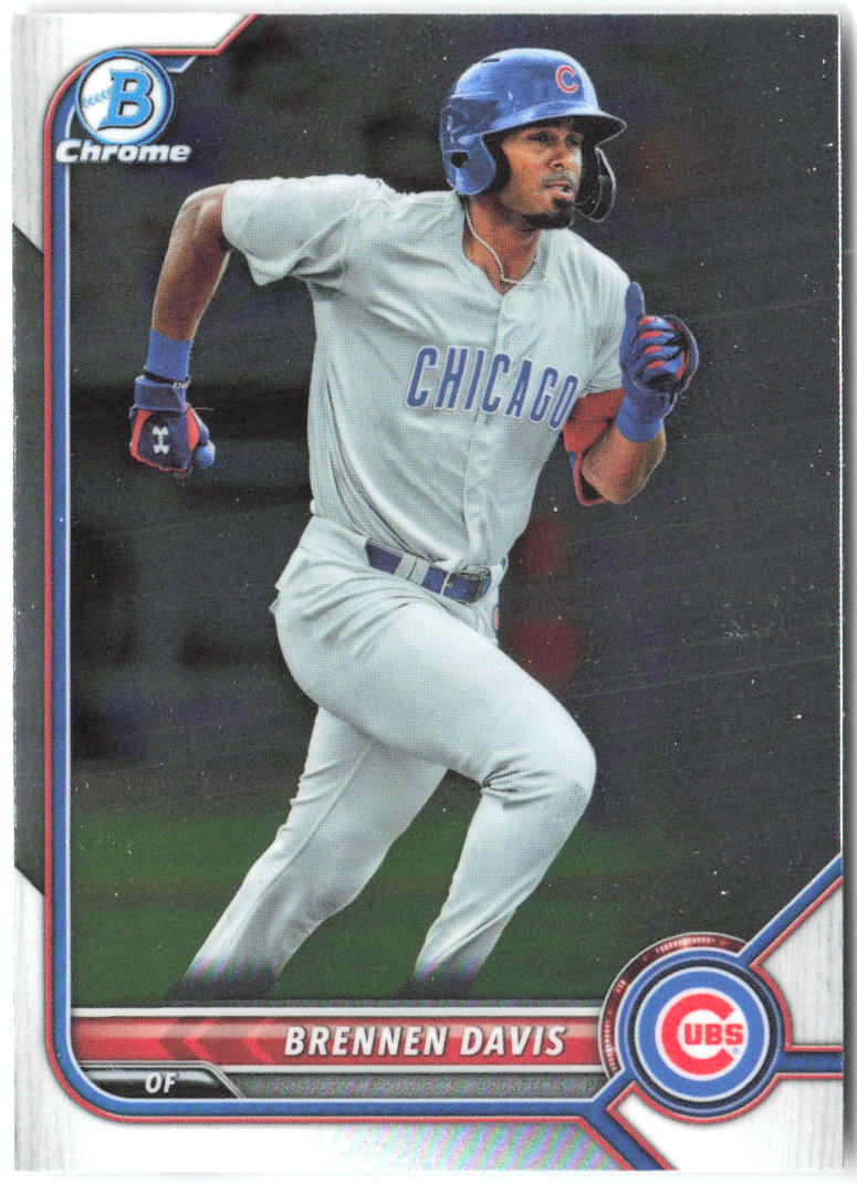 Brennen Davis Bowman - Chrome Prospects BCP-37 2022 Chicago Cubs