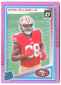 Mykel Williams Donruss Optic - Pink 210 2025 San Francisco 49ers