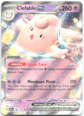 Clefable ex Holo Double Rare SV03 Obsidian Flames 082/197 NM Satoshi Shirai