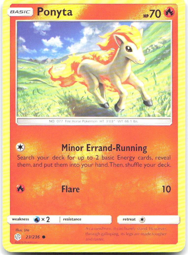 Ponyta Common SM Cosmic Eclipse 23/236 LP Uta