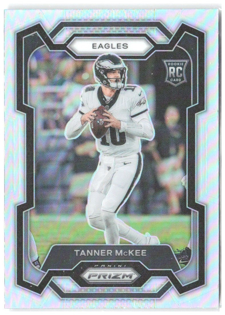 Tanner McKee Panini Prizm - Silver 383 2023 Philadelphia Eagles