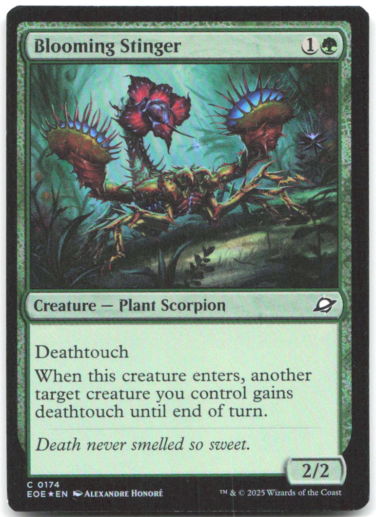 Blooming Stinger Foil C Edge of Eternities 174 NM Alexandre Honoré