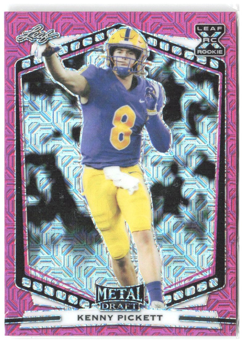 Kenny Pickett Leaf Draft - Metal Mojo Pink B-KP1 2022 Pittsburgh Panthers