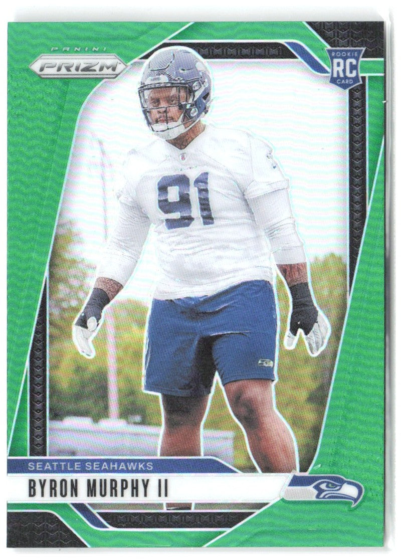 Byron Murphy II Panini Prizm - Green 317 2024 Seattle Seahawks