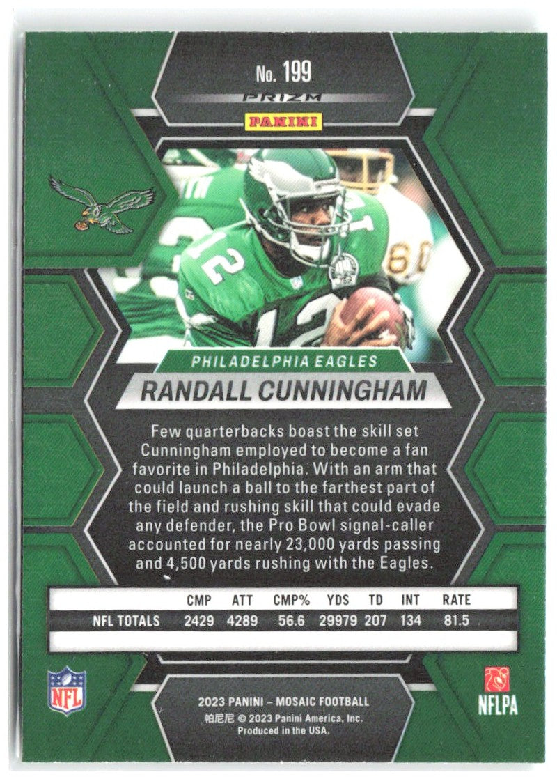 Randall Cunningham Panini Mosaic - Green Mosaic 199 2023 Philadelphia Eagles