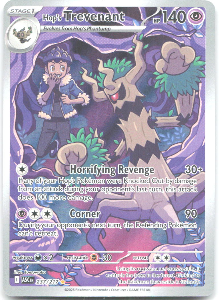 Hop's Trevenant Holo Illustration Rare ME: Ascended Heroes 237/217 NM matazo