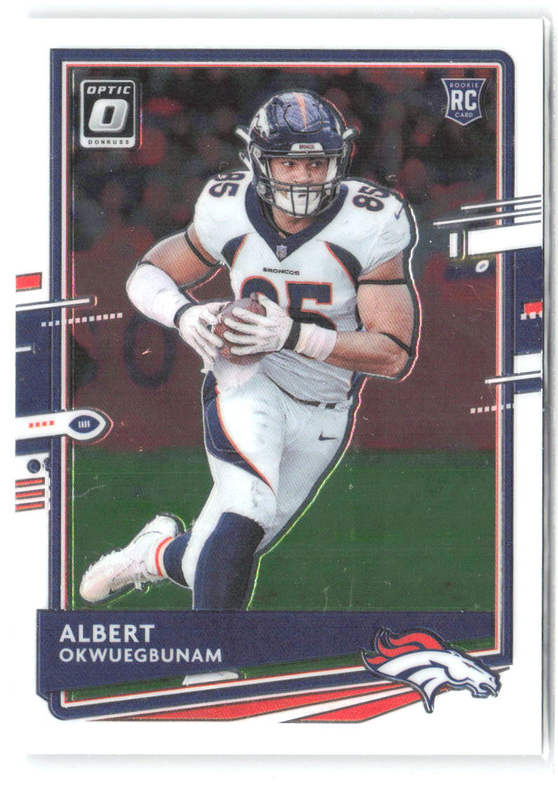 Albert Okwuegbunam Donruss Optic 124 2020 Denver Broncos RC