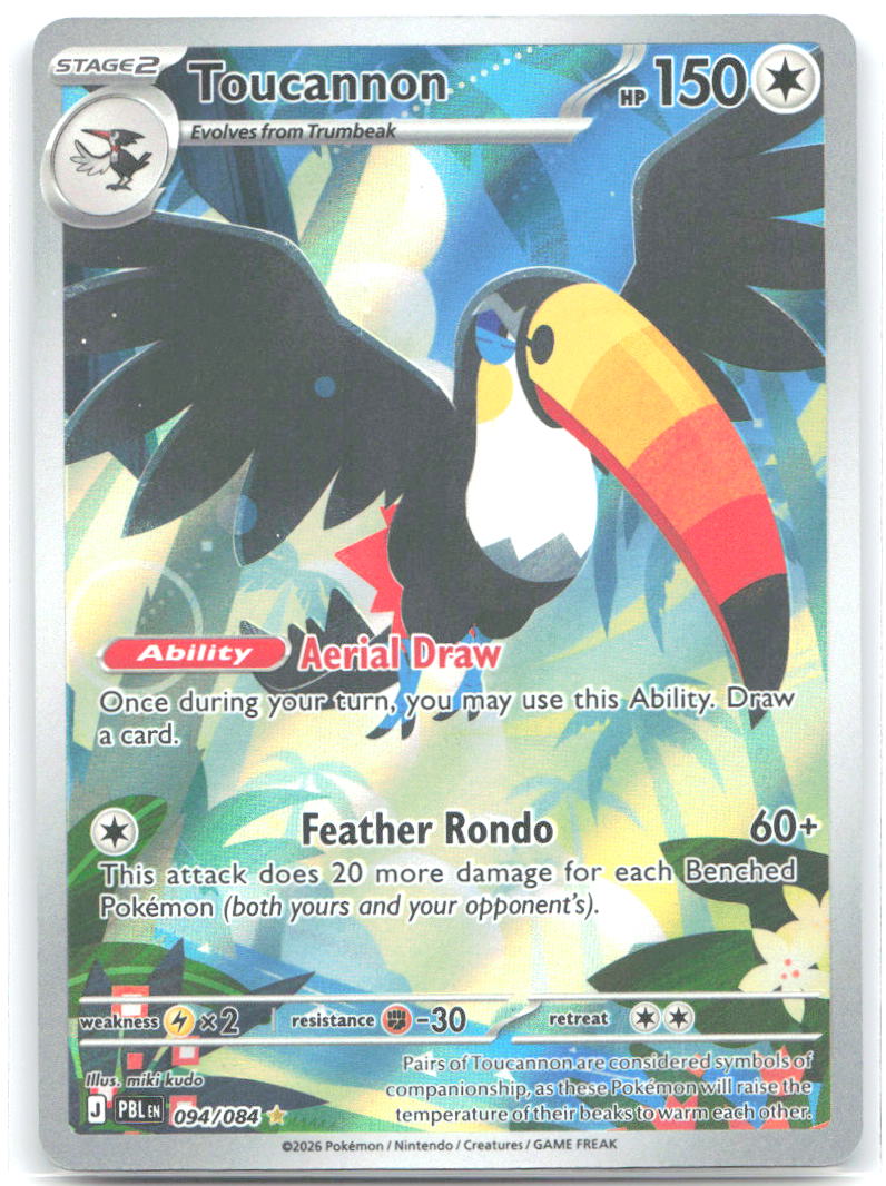 Toucannon Holo Illustration Rare ME05: Pitch Black 094/084 NM miki kudo