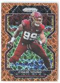 Chase Young Panini Prizm - Lazer 213 2021 Washington Football Team