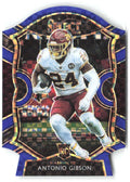 Antonio Gibson Panini Select Blue Prizm Die Cut 72 2020 Washington Football Team