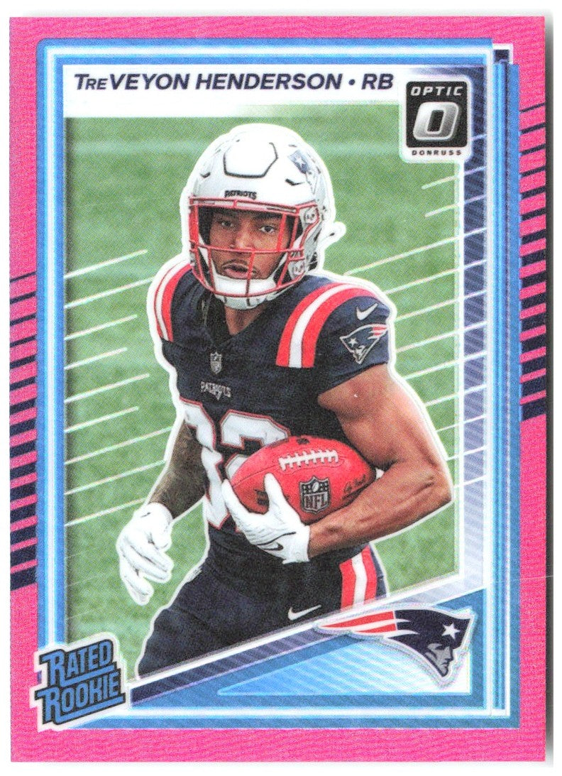TreVeyon Henderson Donruss Optic - Pink 248 2025 New England Patriots
