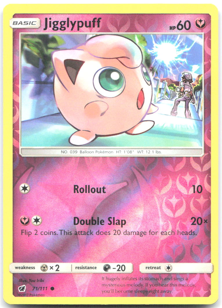 Jigglypuff Reverse Holo Common SM Crimson Invasion 71/111 NM You Iribi