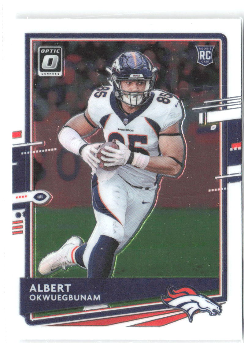 Albert Okwuegbunam Donruss Optic 124 2020 Denver Broncos RC
