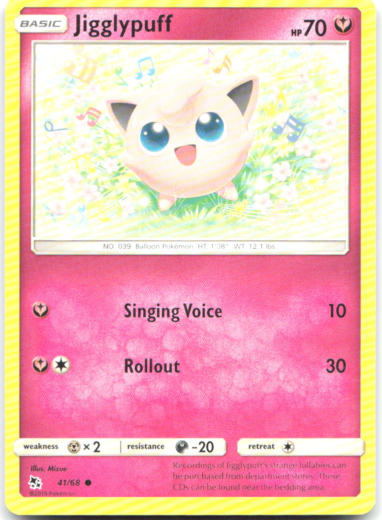 Jigglypuff Common Hidden Fates 41/68 NM Mizue