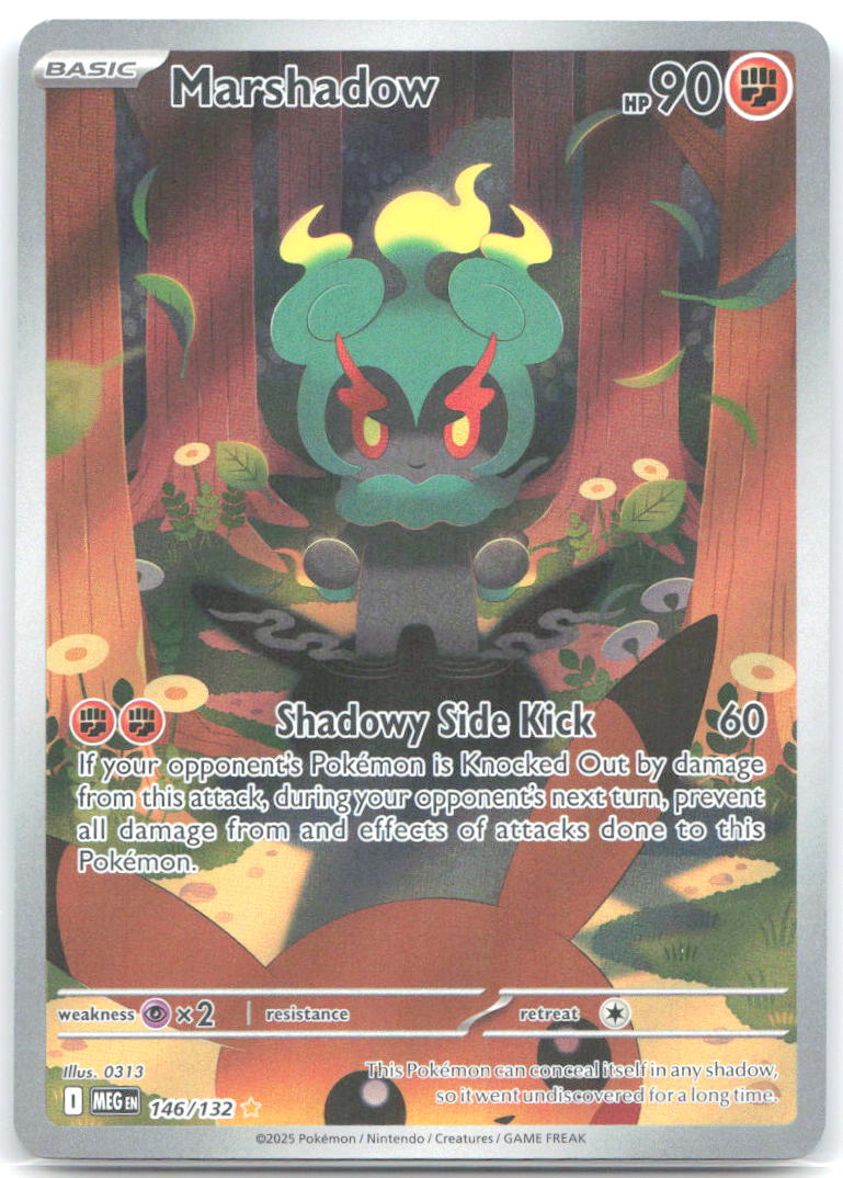 Marshadow 146 132 Holo Illustration Rare ME01: Mega Evolution 146/132 NM 0313