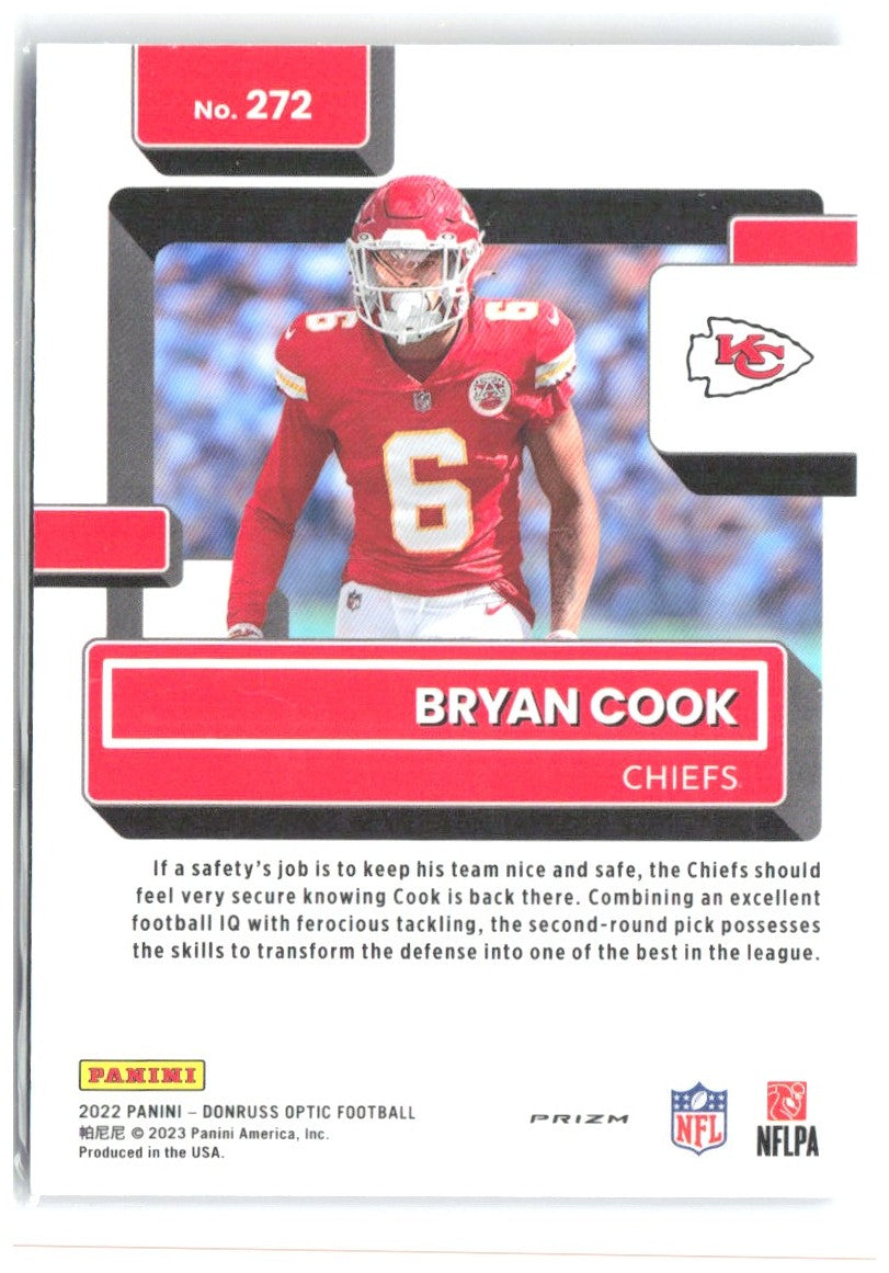 Bryan Cook Donruss Optic - Purple Shock 272 2022 Kansas City Chiefs