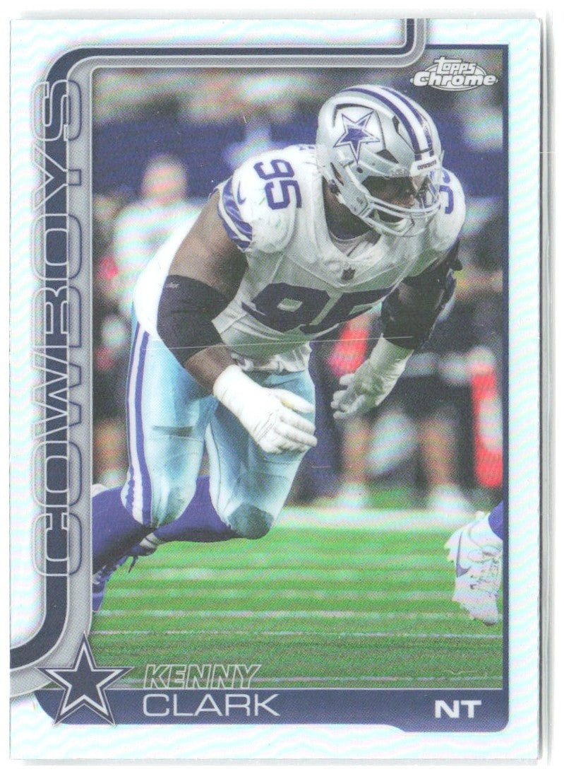 Kenny Clark Topps Chrome - Refractor 73 2025 Dallas Cowboys
