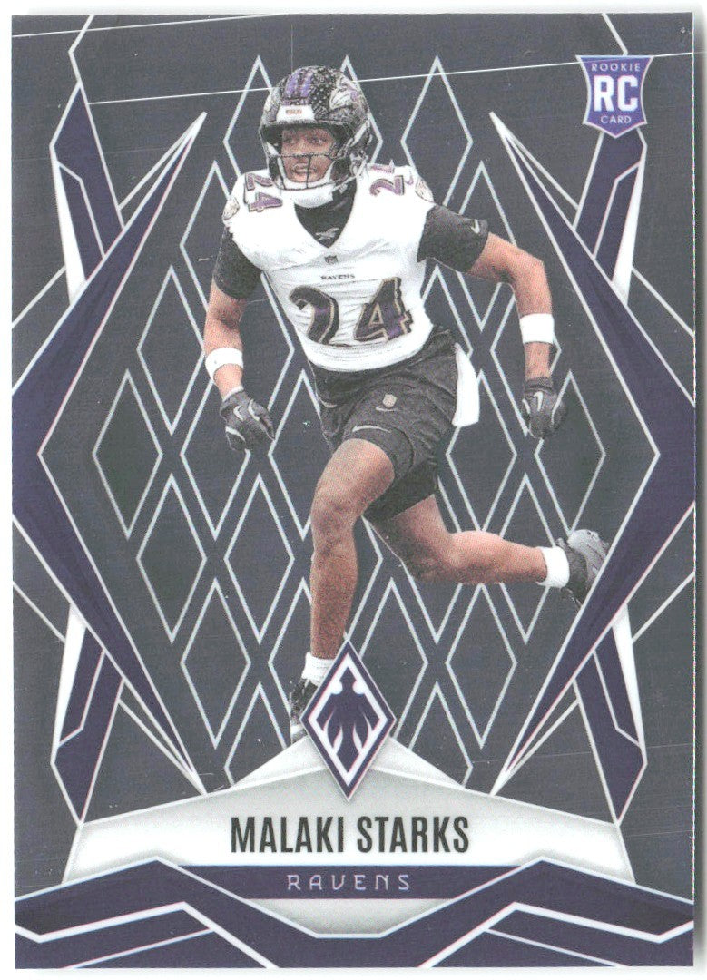 Malaki Starks Panini Phoenix 195 2025 Baltimore Ravens RC