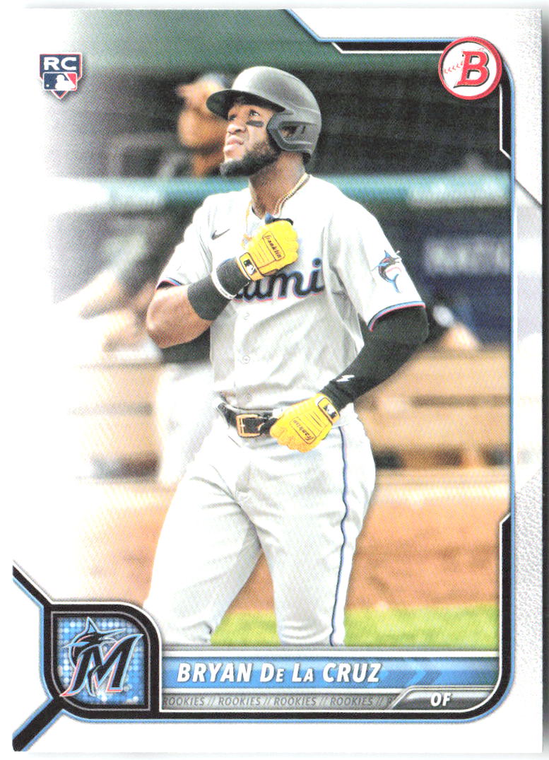 Bryan De La Cruz Bowman 88 2022 Miami Marlins RC