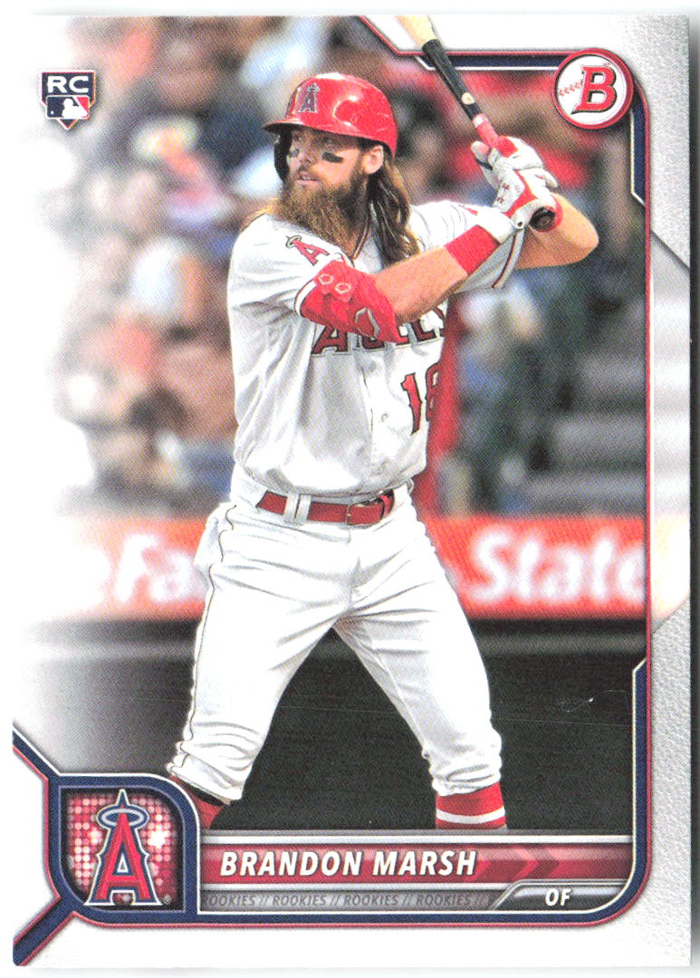 Brandon Marsh Bowman 81 2022 Los Angeles Angels RC